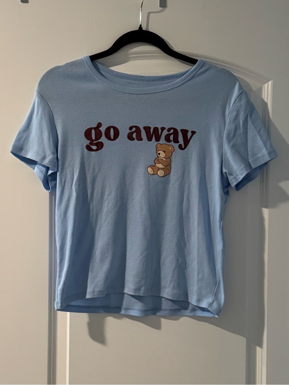 Go Away Y2K Baby Tee